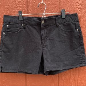 Black shorts size 14